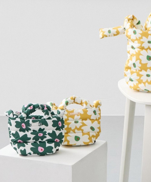 ROOTOTE(ルートート)の「ルートート / 限定 ミニショルダーバッグ 2way ポシェット 軽量 ダウン 花柄 斜め掛け FE.べビールー.フラワーRTG-A(ショルダーバッグ・レディース・グリーン/イエロー・FREE)」の10枚目の写真