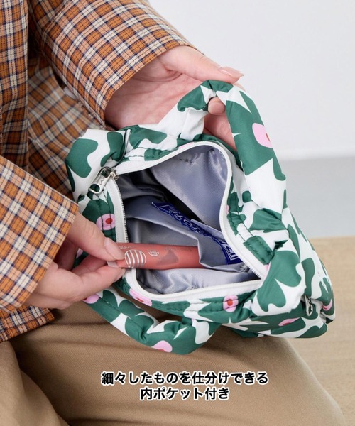 ROOTOTE(ルートート)の「ルートート / 限定 ミニショルダーバッグ 2way ポシェット 軽量 ダウン 花柄 斜め掛け FE.べビールー.フラワーRTG-A(ショルダーバッグ・レディース・グリーン/イエロー・FREE)」の14枚目の写真