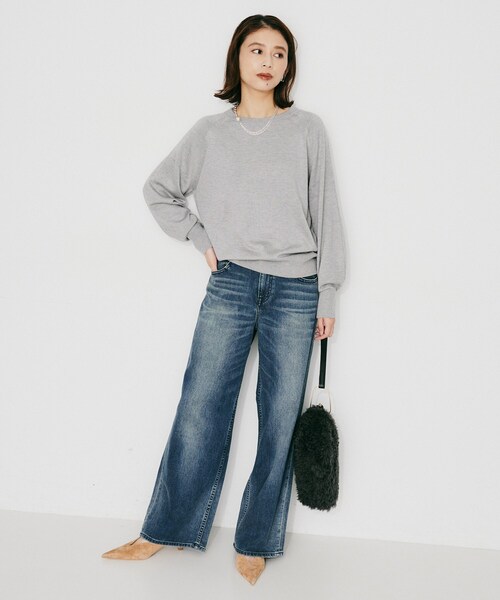 UNTITLED（アンタイトル）の「【 Healthy DENIM 】別注 Pink Pepper ワイドストレートデニム（デニムパンツ・レディース・ブルー系その他・01/00/03/02）」の5枚目の写真