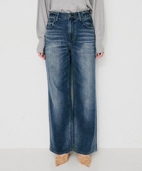UNTITLED（アンタイトル）の「【 Healthy DENIM 】別注 Pink Pepper ワイドストレートデニム（デニムパンツ・レディース・ブルー系その他・01/00/03/02）」の7枚目の写真