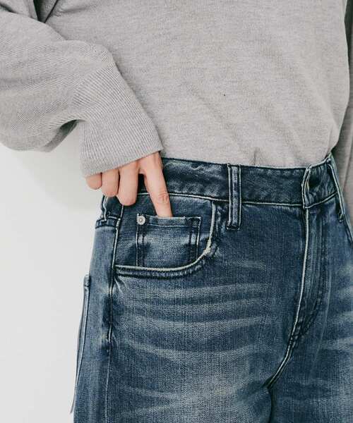 UNTITLED（アンタイトル）の「【 Healthy DENIM 】別注 Pink Pepper ワイドストレートデニム（デニムパンツ・レディース・ブルー系その他・01/00/03/02）」の12枚目の写真