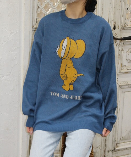 Tom&Jerry(トムアンドジェリー)の「【TOM & JERRY/トムとジェリー】ジャガードクルーネックニット(ニット/セーター・レディース・ベージュ/ワインレッド/オフホワイト/ブルー・MEDIUM/LARGE)」の20枚目の写真