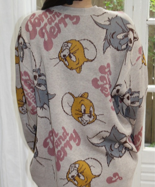 Tom&Jerry(トムアンドジェリー)の「【TOM & JERRY/トムとジェリー】ジャガードクルーネックニット(ニット/セーター・レディース・ベージュ/ワインレッド/オフホワイト/ブルー・MEDIUM/LARGE)」の11枚目の写真