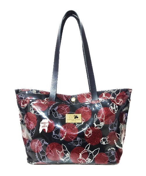 CRYSTAL BALL(クリスタルボール)の「Retrouvailles(トートバッグ・レディース・ブラック×レッド/マルチ/ホワイト系その他/ブラック×ホワイト/インディゴブルー/ネイビー/ブラック系その他/ホワイト×ブルー/ブラック×グリーン・FREE)」の6枚目の写真