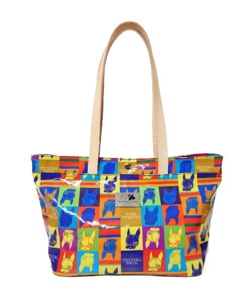 CRYSTAL BALL(クリスタルボール)の「Retrouvailles(トートバッグ・レディース・ブラック×レッド/マルチ/ホワイト系その他/ブラック×ホワイト/インディゴブルー/ネイビー/ブラック系その他/ホワイト×ブルー/ブラック×グリーン・FREE)」の1枚目の写真