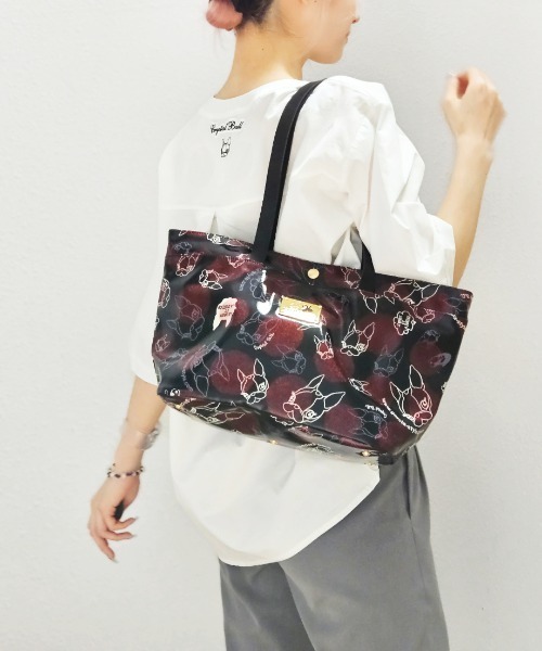 CRYSTAL BALL(クリスタルボール)の「Retrouvailles(トートバッグ・レディース・ブラック×レッド/マルチ/ホワイト系その他/ブラック×ホワイト/インディゴブルー/ネイビー/ブラック系その他/ホワイト×ブルー/ブラック×グリーン・FREE)」の17枚目の写真