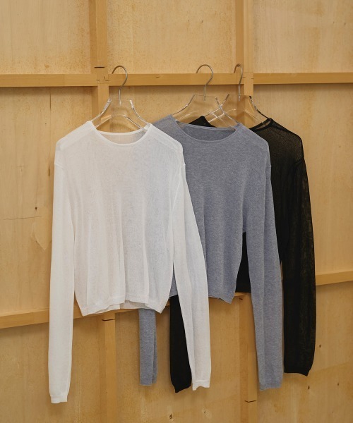 TODAYFUL(トゥデイフル)の「Compact Sheer Knitcardigan(カーディガン/ボレロ・レディース・ブラック/ホワイト/グレー・FREE)」の10枚目の写真