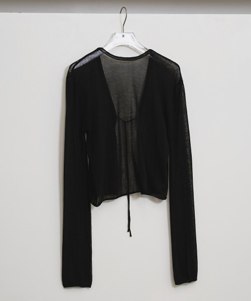 TODAYFUL(トゥデイフル)の「Compact Sheer Knitcardigan(カーディガン/ボレロ・レディース・ブラック/ホワイト/グレー・FREE)」の11枚目の写真