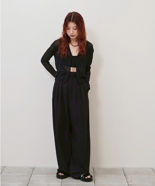 TODAYFUL(トゥデイフル)の「Compact Sheer Knitcardigan(カーディガン/ボレロ・レディース・ブラック/ホワイト/グレー・FREE)」の18枚目の写真