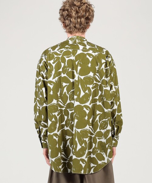 HAVERSACK（ハバーザック）の「HAVERSACK ATTIRE コットン総柄 ロングスリーブシャツ（シャツ/ブラウス・メンズ・グリーン系その他・M/L）」の5枚目の写真