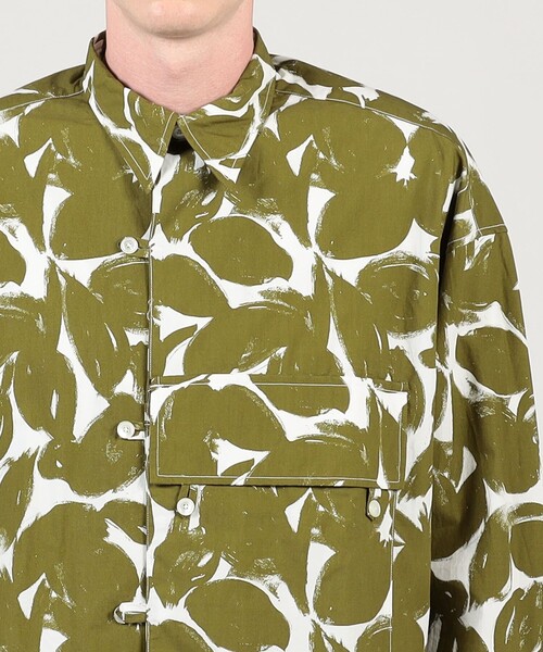 HAVERSACK（ハバーザック）の「HAVERSACK ATTIRE コットン総柄 ロングスリーブシャツ（シャツ/ブラウス・メンズ・グリーン系その他・M/L）」の6枚目の写真
