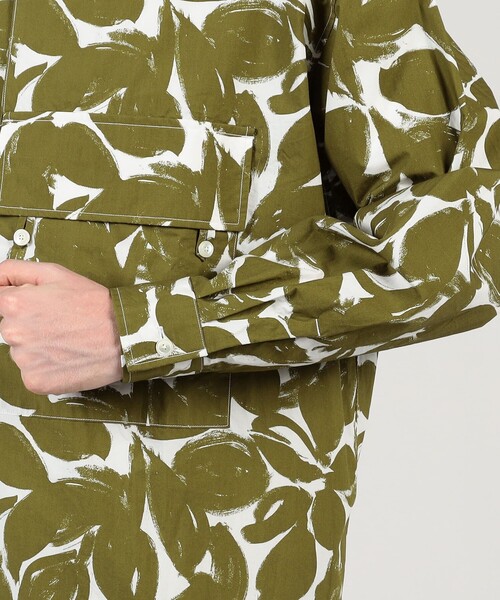 HAVERSACK（ハバーザック）の「HAVERSACK ATTIRE コットン総柄 ロングスリーブシャツ（シャツ/ブラウス・メンズ・グリーン系その他・M/L）」の7枚目の写真