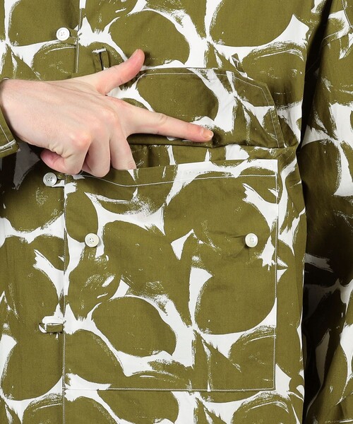 HAVERSACK（ハバーザック）の「HAVERSACK ATTIRE コットン総柄 ロングスリーブシャツ（シャツ/ブラウス・メンズ・グリーン系その他・M/L）」の8枚目の写真