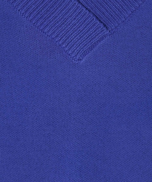 BAYFLOW（ベイフロー）の「[ヒップまでカバーする]オーバーサイズVネックニット（ニット/セーター・レディース・マスタード/ボルドー/オフホワイト/ブルー/ブラック/ブルーグリーン/ピンク/ライトブルー・FREE）」の19枚目の写真