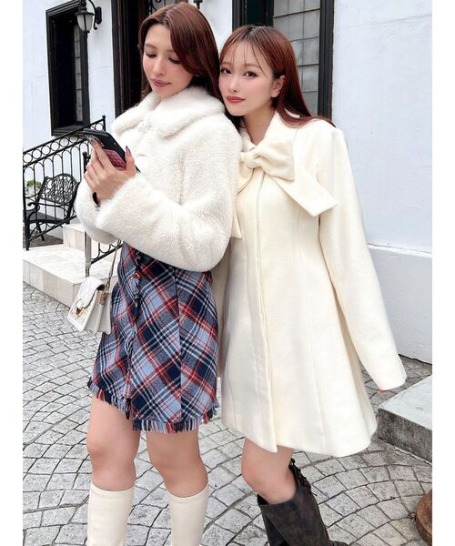 RESEXXY（リゼクシー）の「フリンジラップミニスカート（スカート・レディース・ブルー/ブラック/ブラウン・FREE）」の12枚目の写真