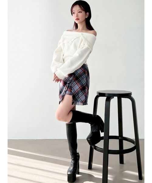 RESEXXY（リゼクシー）の「フリンジラップミニスカート（スカート・レディース・ブルー/ブラック/ブラウン・FREE）」の21枚目の写真