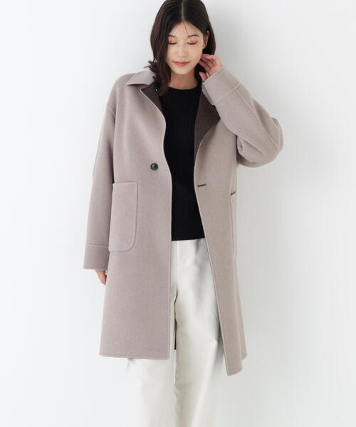 ◇リバーシブルステンカラーリバーコート（ステンカラーコート