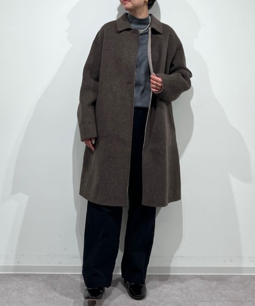 ◇リバーシブルステンカラーリバーコート（ステンカラーコート