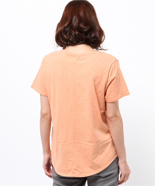 OUTLET（アウトレット）の「【Discoat Petit】USコットンVポケT（Tシャツ/カットソー・レディース・シャーベット・LARGE）」の4枚目の写真
