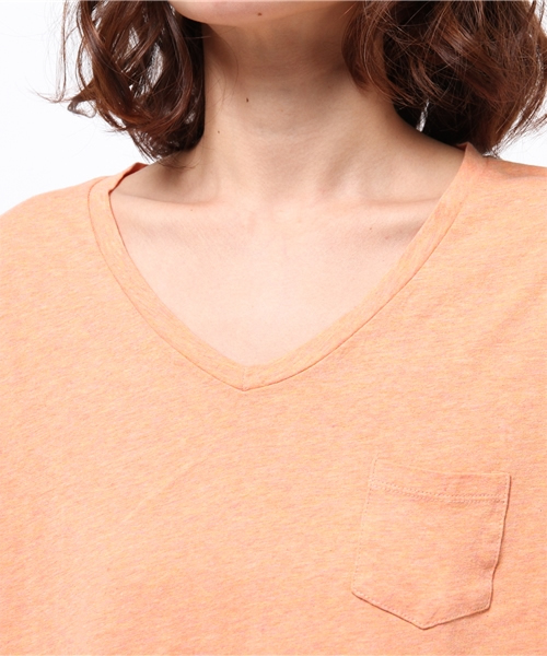 OUTLET（アウトレット）の「【Discoat Petit】USコットンVポケT（Tシャツ/カットソー・レディース・シャーベット・LARGE）」の5枚目の写真