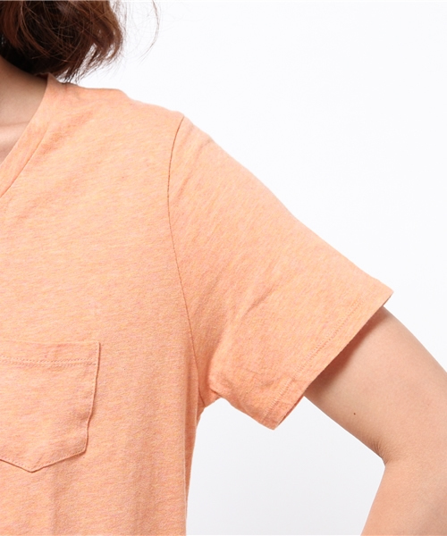 OUTLET（アウトレット）の「【Discoat Petit】USコットンVポケT（Tシャツ/カットソー・レディース・シャーベット・LARGE）」の6枚目の写真