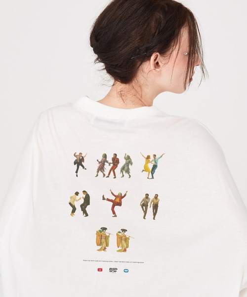 bedsidedrama（ベットサイドドラマ）の「OMNIDANCE Wide L/S Tee（Tシャツ/カットソー・レディース・ホワイト/ブラック・1/2）」の2枚目の写真