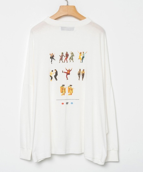 bedsidedrama（ベットサイドドラマ）の「OMNIDANCE Wide L/S Tee（Tシャツ/カットソー・レディース・ホワイト/ブラック・1/2）」の13枚目の写真