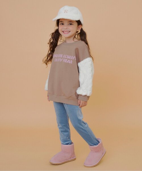 BREEZE（ブリーズ）の「ボアキャップ（キャップ・キッズ・アイボリー/ブラウン・50/54/58）」の6枚目の写真