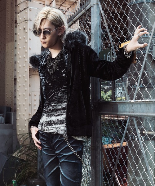 FUGA(フーガ)の「『FUGA/フーガ』全面プリントロングスリーブカットソー(Tシャツ/カットソー・メンズ・ブラック/ホワイト・M/L)」の12枚目の写真