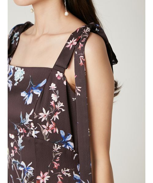 セール】リボンディテールフローラルワンピース（ワンピース）｜FRAY