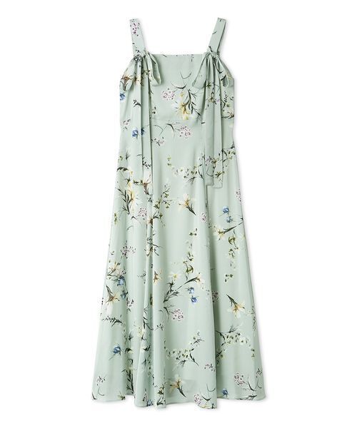 FRAY I.D（フレイアイディー）の「リボンディテールフローラルワンピース（ワンピース・レディース・ライトベージュ/ブラウン/ミント・0/1/00）」の10枚目の写真