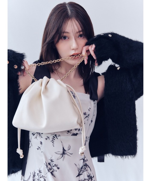 リボンディテールフローラルワンピース（ワンピース）｜FRAY I.D