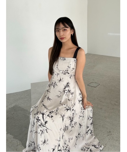 FRAY I.D（フレイアイディー）の「リボンディテールフローラルワンピース（ワンピース・レディース・ライトベージュ/ブラウン/ミント・0/1/00）」の11枚目の写真
