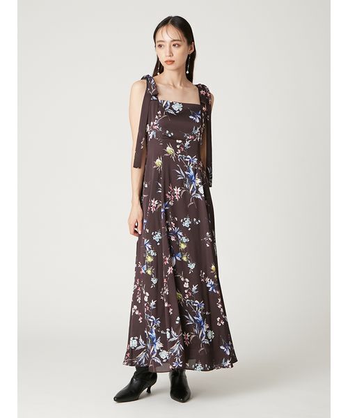 セール】リボンディテールフローラルワンピース（ワンピース）｜FRAY