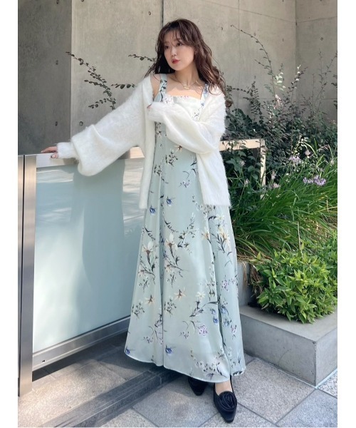 FRAY I.D リボンディテールフローラルワンピース セール】リボンディテールフローラルワンピース（ワンピース）｜FRAY