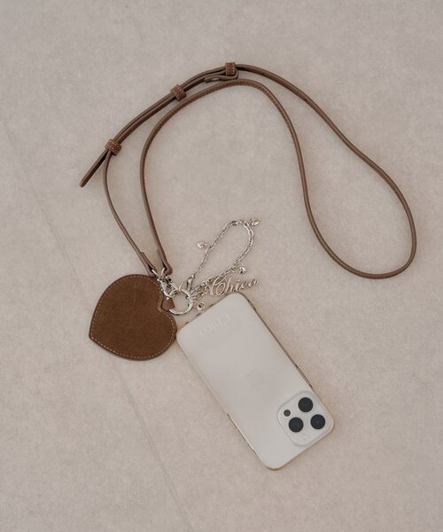Chico(チコ)のハートチャーム付きスマホショルダー(その他小物)