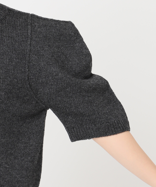 JANE SMITH / JOHN SMITH（ジェーンスミスジョンスミス）の「【JANE SMITH】7G BIG SHOULDER CREW CARDIGAN：カーディガン（カーディガン/ボレロ・レディース・アイボリー/ブラック系その他・38）」の22枚目の写真