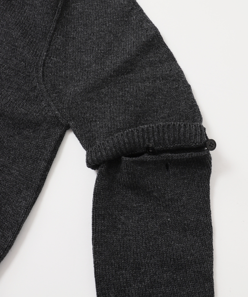 JANE SMITH / JOHN SMITH（ジェーンスミスジョンスミス）の「【JANE SMITH】7G BIG SHOULDER CREW CARDIGAN：カーディガン（カーディガン/ボレロ・レディース・アイボリー/ブラック系その他・38）」の16枚目の写真