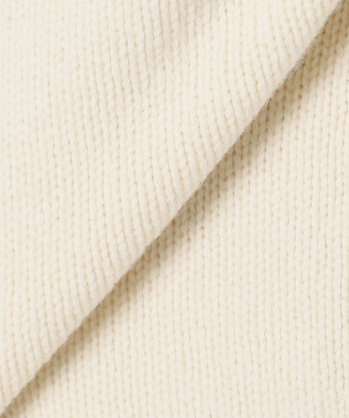 JANE SMITH / JOHN SMITH（ジェーンスミスジョンスミス）の「【JANE SMITH】7G BIG SHOULDER CREW CARDIGAN：カーディガン（カーディガン/ボレロ・レディース・アイボリー/ブラック系その他・38）」の5枚目の写真