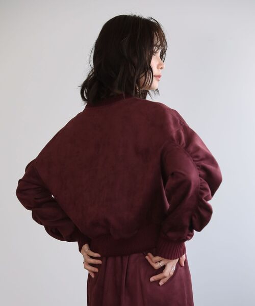 ELENCARE DUE（エレンカーレデュエ）の「・ELENCARE DUE スエードポンチプルオーバー（Tシャツ/カットソー・レディース・チャコールグレー/アイボリー/ブラウン/ボルドー・FREE）」の22枚目の写真