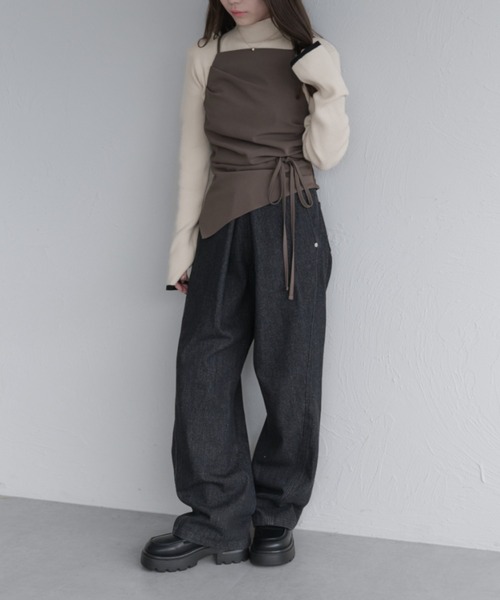 raffime(ラフィミー)の「【Raffime】センターホックカーブデニムパンツ(デニムパンツ・レディース・ブラック/ブラウン系その他・SMALL/MEDIUM)」の6枚目の写真
