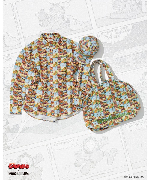 WIND AND SEA（ウィンダンシー）の「GARFIELD x WDS PATTERN CAP（キャップ・メンズ・ライトブルー・F）」の5枚目の写真