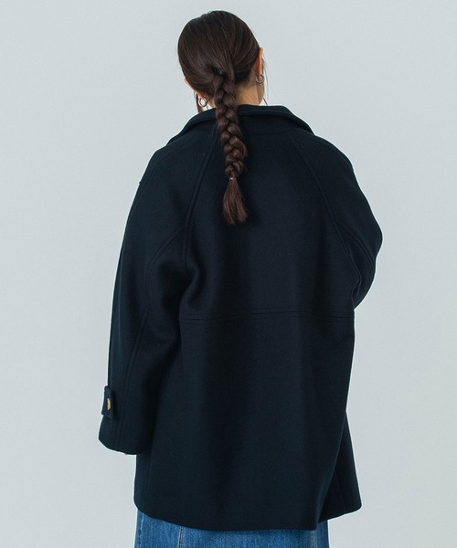 ROSE BUD（ローズバッド）の「STAND COLLAR COAT（その他アウター・レディース・ネイビー/ブルー/バーガンディー・S/M）」の7枚目の写真