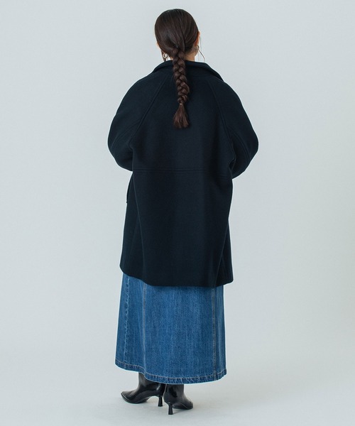 ROSE BUD（ローズバッド）の「STAND COLLAR COAT（その他アウター・レディース・ネイビー/ブルー/バーガンディー・S/M）」の16枚目の写真