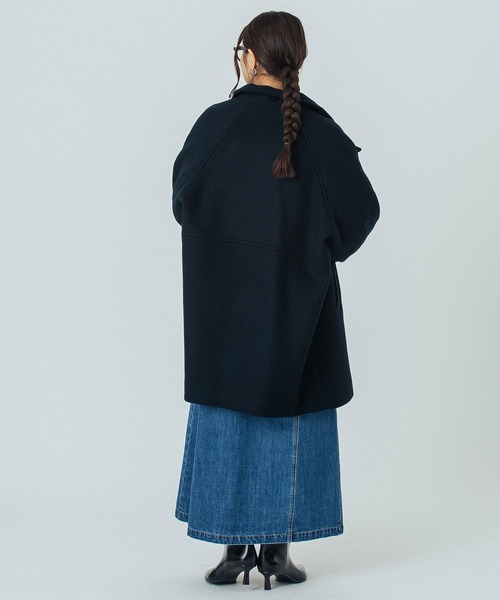 ROSE BUD（ローズバッド）の「STAND COLLAR COAT（その他アウター・レディース・ネイビー/ブルー/バーガンディー・S/M）」の17枚目の写真