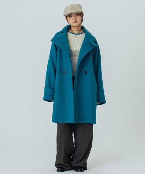 ROSE BUD（ローズバッド）の「STAND COLLAR COAT（その他アウター・レディース・ネイビー/ブルー/バーガンディー・S/M）」の20枚目の写真