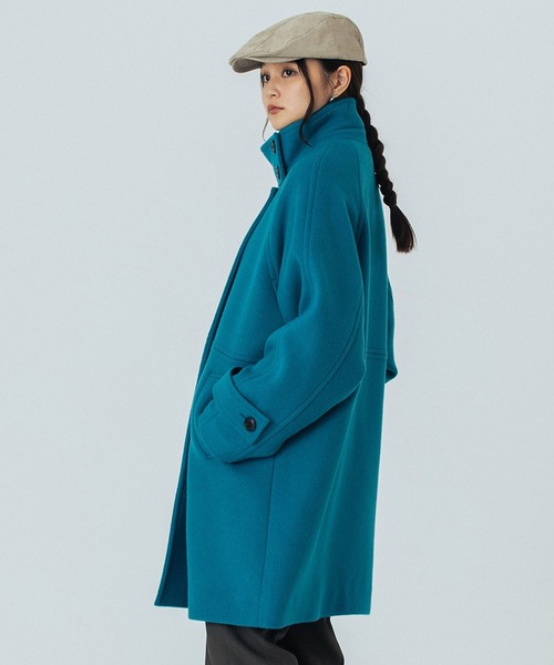 ROSE BUD（ローズバッド）の「STAND COLLAR COAT（その他アウター・レディース・ネイビー/ブルー/バーガンディー・S/M）」の22枚目の写真
