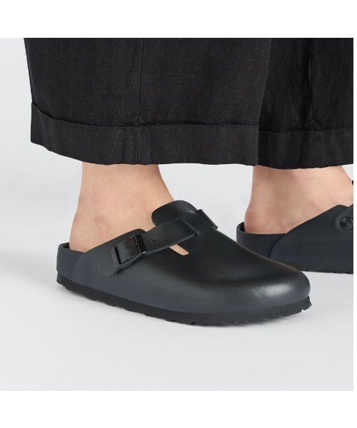 BIRKENSTOCK(ビルケンシュトック)の「BIRKENSTOCK/ビルケンシュトック/BOSTON/ボストン/ナチュラルレザー - ブラック(サンダル・メンズ・ブラック・41/42/43/40)」の2枚目の写真