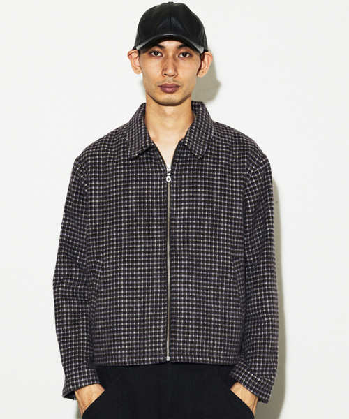JOURNAL STANDARD(ジャーナルスタンダード)の「リニュール シャギー ジップ ジャケット(その他アウター・メンズ・ベージュ/ブラウン系その他・MEDIUM/LARGE)」の2枚目の写真