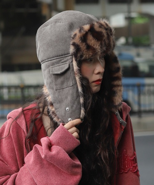 WEGO（ウィゴー）の「WEGO/フライトキャップ（キャップ・レディース・スミクロ/ブラック/カーキ/その他2/その他1・FREE）」の5枚目の写真